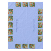 Bluebirds und Pfirsiche Blue Tischdecke (Vorderseite)