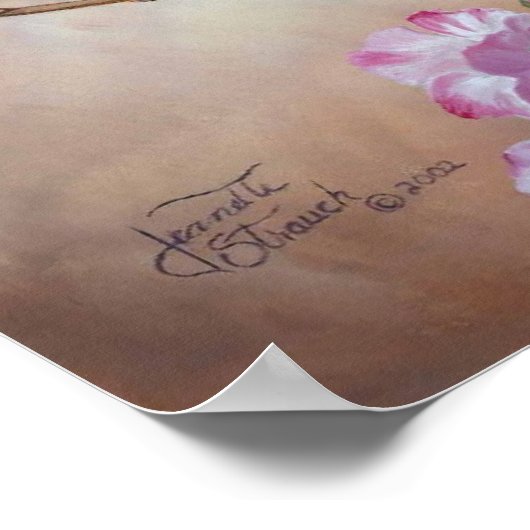 "Bluebirds" UV-Leinwand Poster (Ecke)