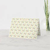 Bluebirds Wedding Dankeskarte (Rückseite)