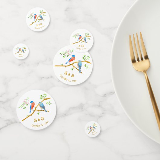 Bluebirds Wedding Konfetti (Gruppe)