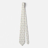Bluebirds White Neck Tie Krawatte (Vorderseite)