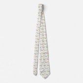 Bluebirds White Neck Tie Krawatte (Rückseite)