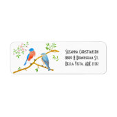 Bluebirds - White Return Address Label (Vorne)