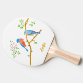 Bluebirds White Tischtennis Schläger (Seitenansicht)