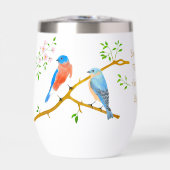 Bluebirds White Wine Tumbler (Vorderseite)
