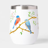 Bluebirds White Wine Tumbler (Rückseite)
