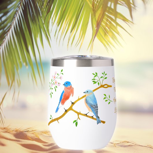 Bluebirds White Wine Tumbler