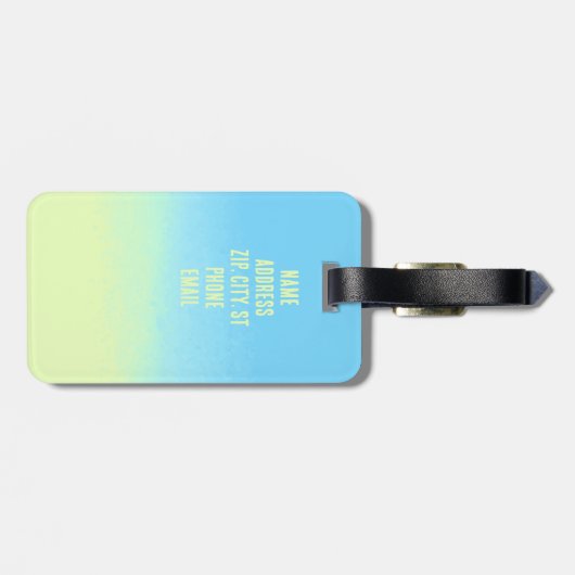 Bluebirds zweiseitig gepäckanhänger (Rückseite horizontal)