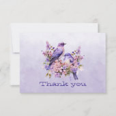 Bluebirts auf Lila Blume (Vorderseite)