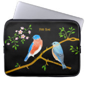 Bluebirts Black Laptop Sleeve (Vorderseite)