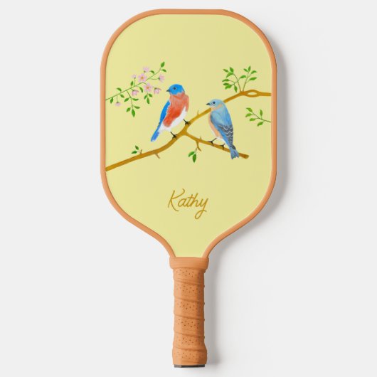 Bluebirts blassgelb pickleball schläger (Vorderseite)