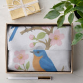 Bluebirts & Blüten Dekoupage Tissue Seidenpapier (Geschenk)