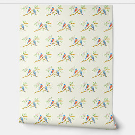 Bluebirts Faint Yellow Tapete