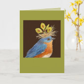 Bluebirts-Karte für Männer und Frauen Karte (Gelbe Blume)