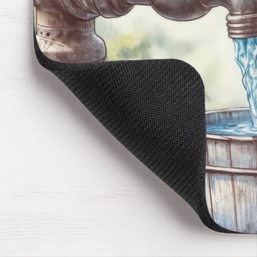 Bluebirts mit einem alten Gewänder und einem Eimer Mousepad (Ecke)