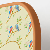 Bluebirts mit Text-Gelb-Pickleball-Paddel Pickleball Schläger (Linke Seite)