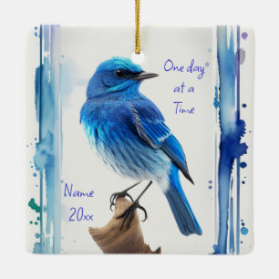 Bluebirts, Motivierend, Ein Tag zu einem bestimmte Keramikornament
