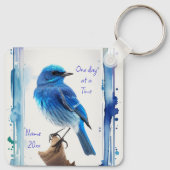 Bluebirts, Motivierend, Ein Tag zu einem bestimmte Schlüsselanhänger (Rückseite)