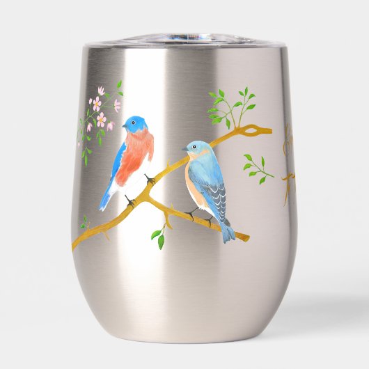 Bluebirts Staineless Steel Wine Tumbler (Vorderseite)
