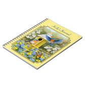 Bluebirts und Birnengelb Notizblock (Linke Seite)