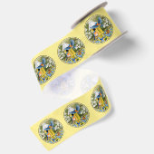 Bluebirts und Birnengelb Satinband (Rückseite)