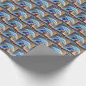 Bluebirts unter einem Schirm Geschenkpapier (Ecke)