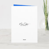 Bluebirts unter einem Schirm Karte (Rückseite)