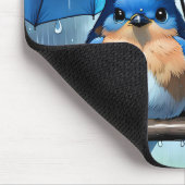Bluebirts unter einem Schirm Mousepad (Ecke)