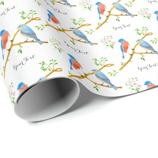 Bluebirts Weißbroschüre Geschenkpapier (Rolleneckpunkt)