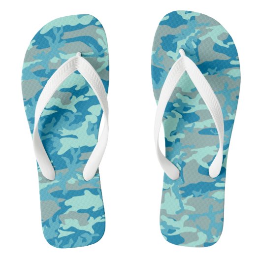 BlueBlast-Tarnmuster Badesandalen (Fußbett)