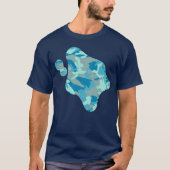 BlueBlast-Tarnmuster-Farbspritzer T-Shirt (Vorderseite)