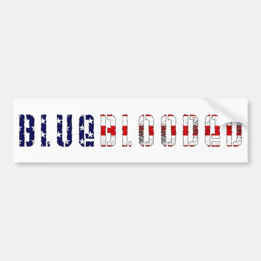 blueblooded. autoaufkleber (Vorne)