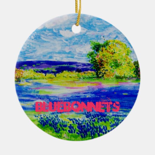 Bluebonets Keramik Ornament (Vorne)