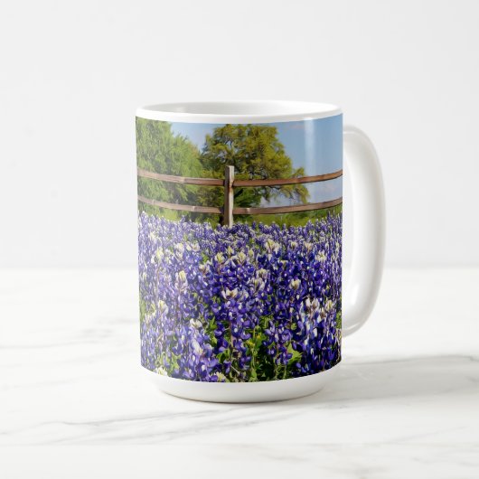 Bluebonetze nach Tasse-Cup Kaffeetasse (VorderseiteRechts)