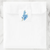 Bluebonnet 4 quadratischer aufkleber (Tasche)