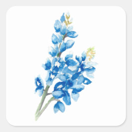 Bluebonnet 4 quadratischer aufkleber