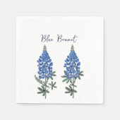 Bluebonnet Artistic Lupine Floral Design Serviette (Vorderseite)