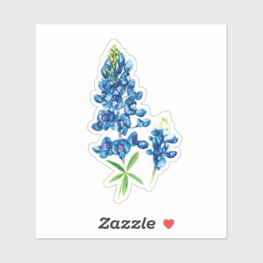 Bluebonnet Aufkleber (Blatt)