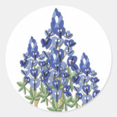 Bluebonnet-Aufkleber Runder Aufkleber (Vorderseite)