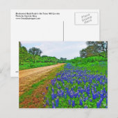 Bluebonnet Back Road Postkarte (Vorne/Hinten)