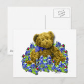 Bluebonnet Bear Postcard Postkarte (Vorne/Hinten)