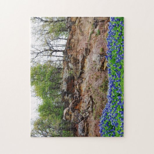 Bluebonnet Blume Blumen Texas Puzzle (Vertikal)