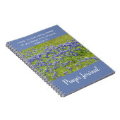 Bluebonnet Blume Christliches Praetjournal Notizblock (Rechte Seite)