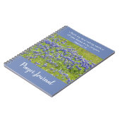 Bluebonnet Blume Christliches Praetjournal Notizblock (Linke Seite)
