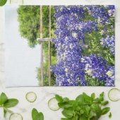Bluebonnet-Blume in der Country Art Kitchen Geschirrtuch (Gefaltet)