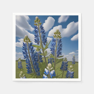 Bluebonnet Blume Paper Napkins Serviette