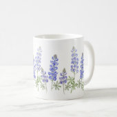 Bluebonnet-Blumen-Tasse - alle Größen/Arten Kaffeetasse (VorderseiteRechts)
