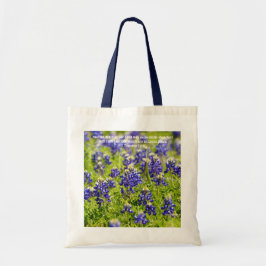 Bluebonnet-Blumenscripture-Taschen-Tasche Tragetasche