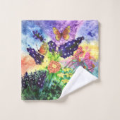 Bluebonnet-Blumenstrauß Badhandtuch Set (Waschlappen)