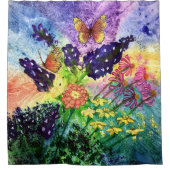 Bluebonnet-Blumenstrauß Duschvorhang (Vorderseite)